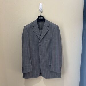 Zanetti Gray Striped suit